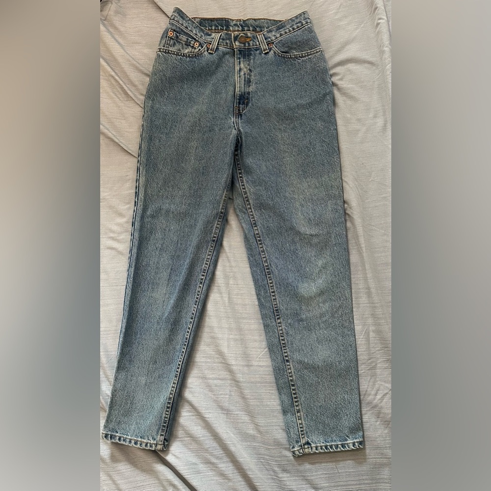 Levi’s 512 slim fit tapered leg VINTAGE mom jeans 90s Y2K 100% cotton USA 11 sht